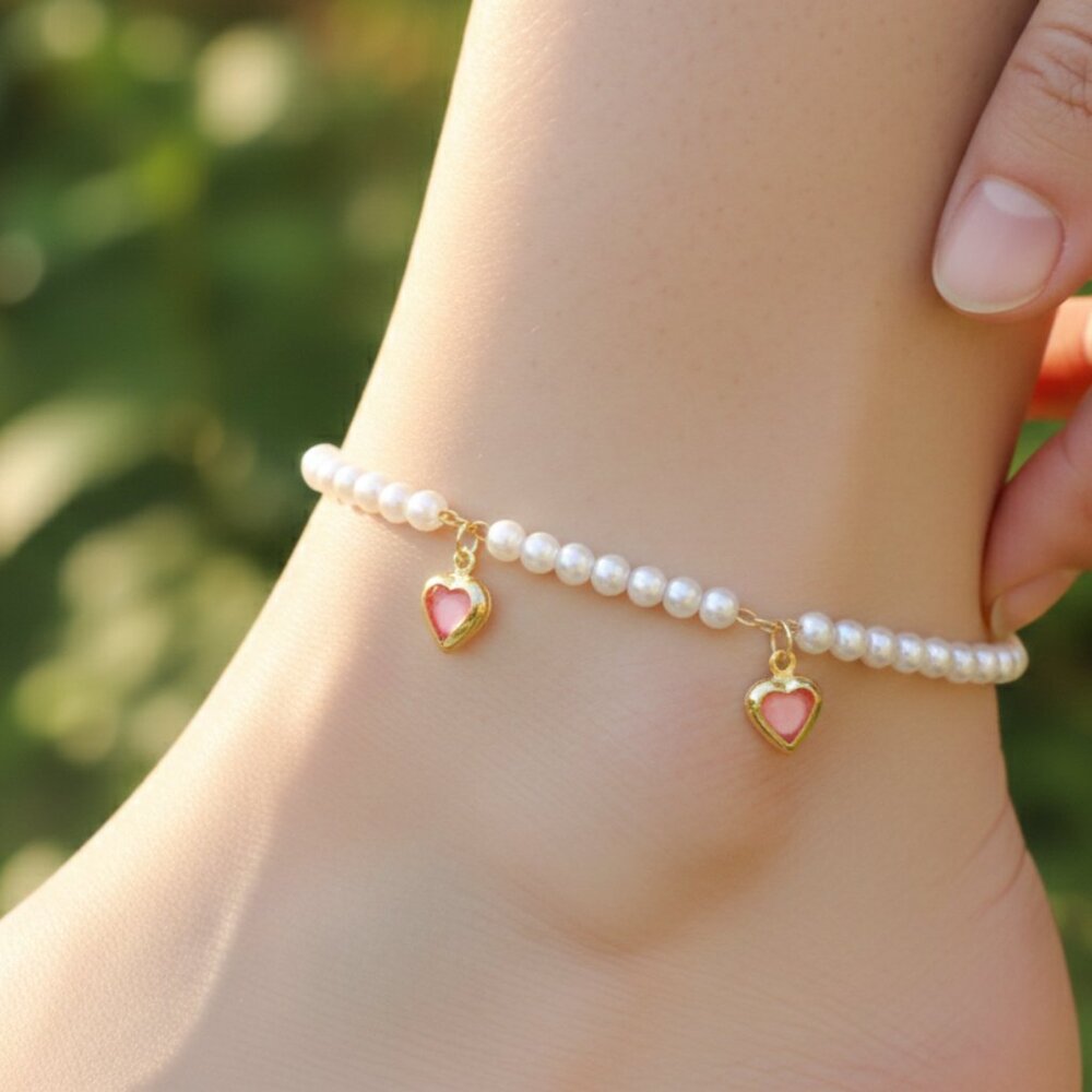 "Elegant Handmade Anklet – Delicate Jewelry for Women, MAR091415